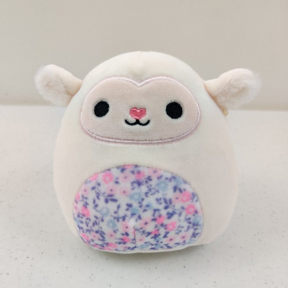 Easter Squishmallow 5” Floral Print Lamb Sophie Stuffed Animal Plush Toy